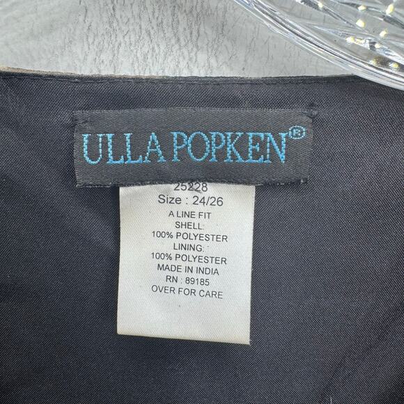 Ulla Popken Plus Size 24/26 Embellished Animal Print Tunic Top Beaded Jeweled - Picture 5 of 7